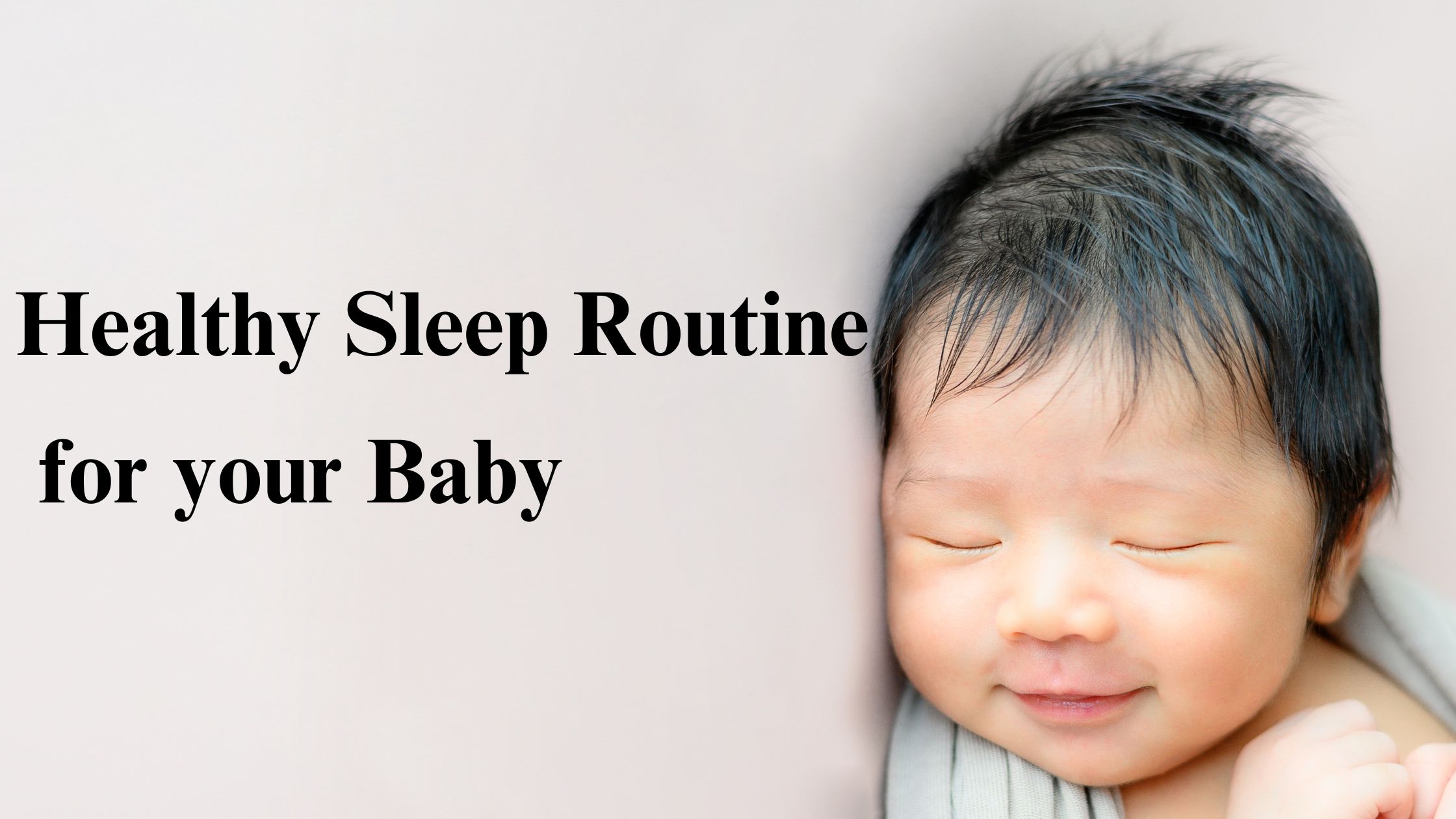 Healthy sleep for baby